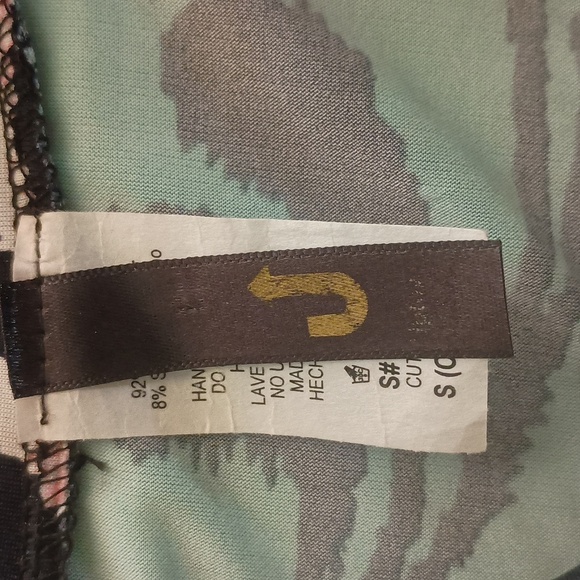 Black Stencil Ombre Stripe Boho Stretch Maxi Skirt - Picture 5 of 8